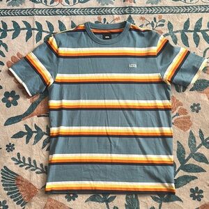 Vans Blue and Orange Short Sleeve Tee